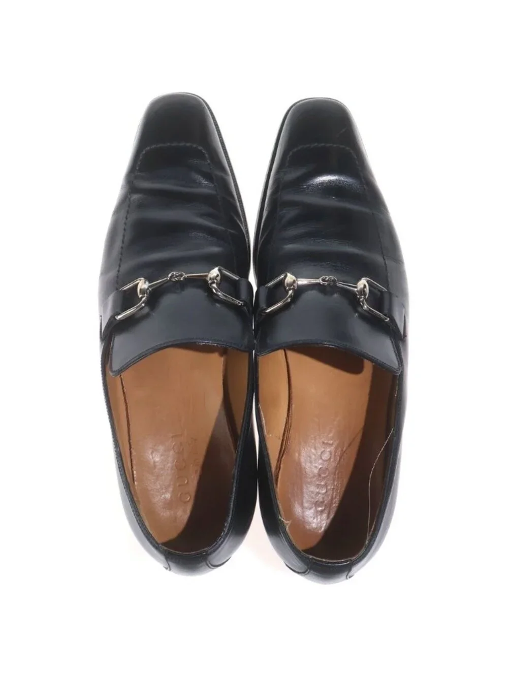 Gucci Horsebit Leather Low Cut Shoes Loafers Black